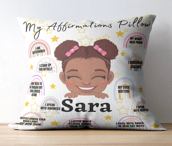 Little Girl Affirmation Pillow Digital Download