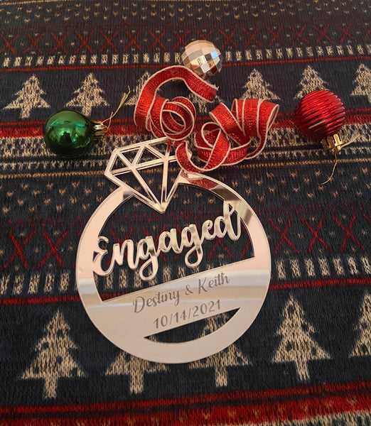 Engaged Christmas Ornaments!