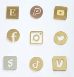 2.5" Social Media Icons